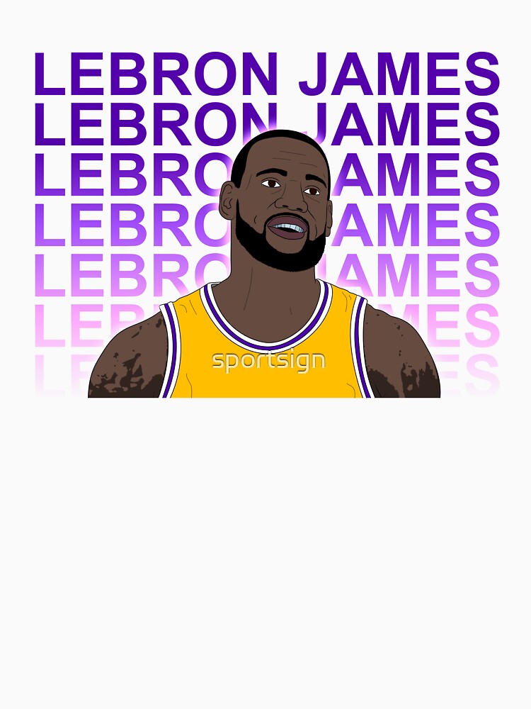 LeBron James Basketball Name Drawing Greeting Card for Sale by sportsign