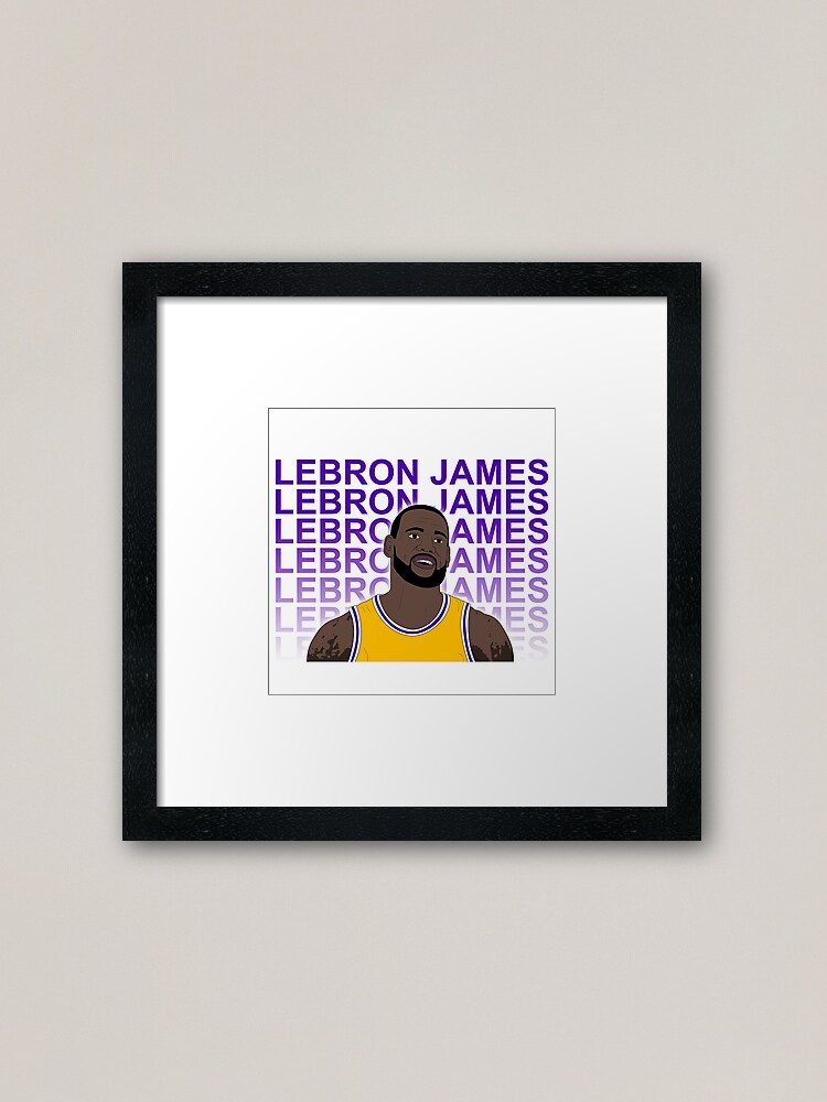 LeBron James Basketball Name Drawing Poster for Sale by sportsign