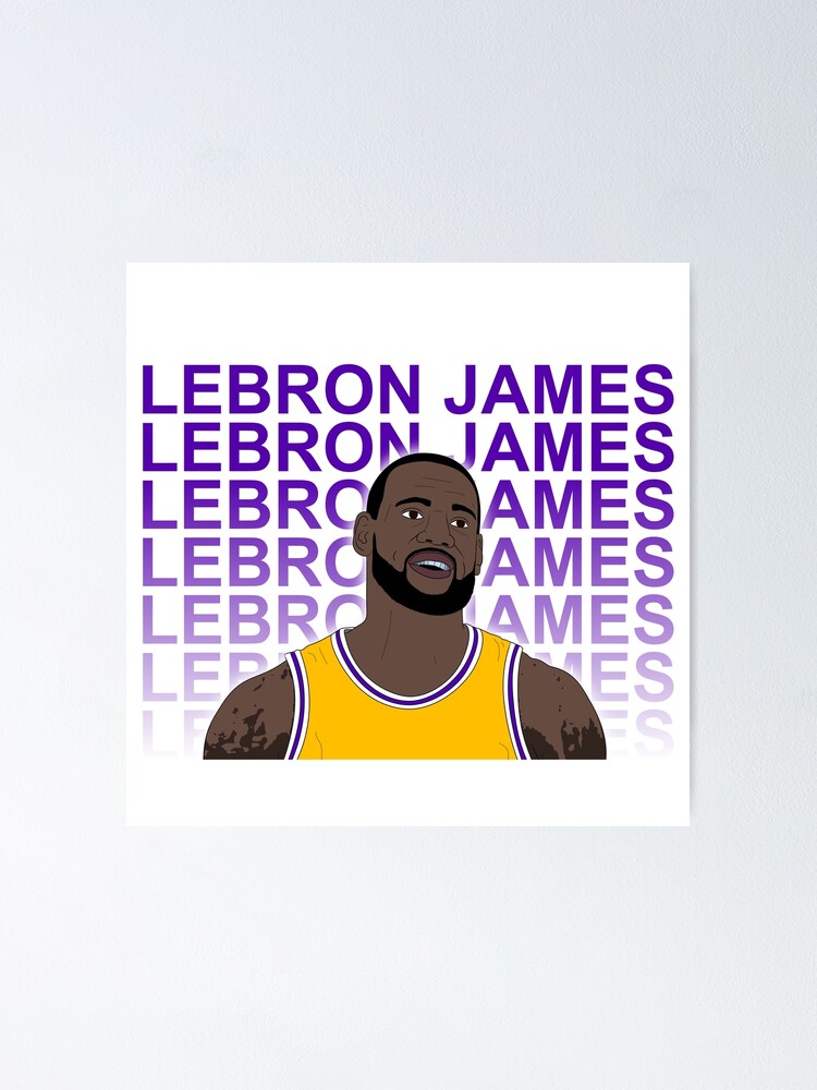 LeBron James Basketball Name Drawing Poster for Sale by sportsign