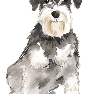 Vorschaubild zum Design Aquarell Zwergschnauzer von kareanddesign