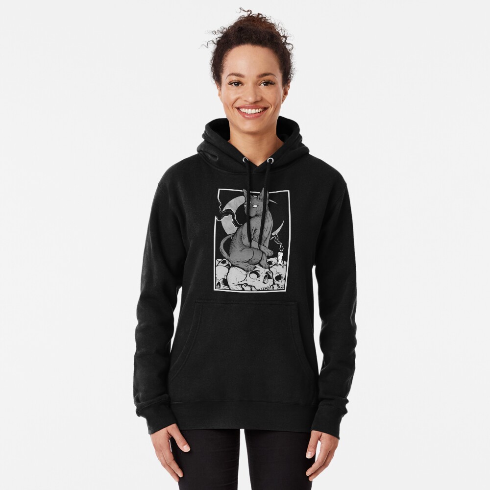 Occult Cat Pullover Hoodie