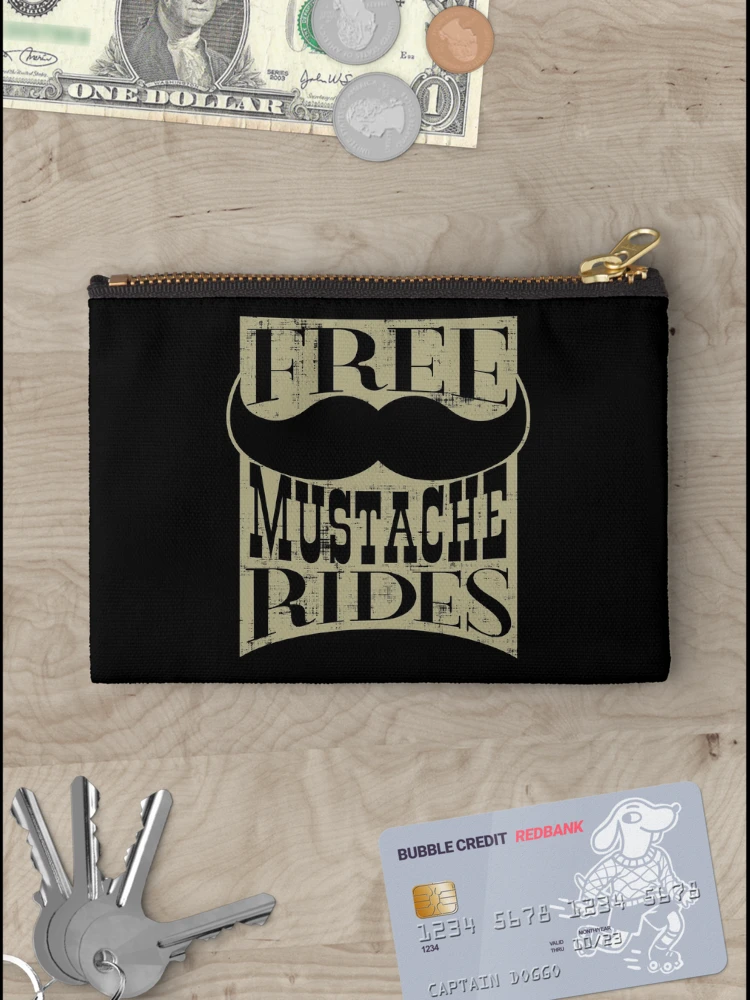Thumbnail 3 of 4, Zipper Pouch, Free Mustache Rides designed and sold by FatLadder.