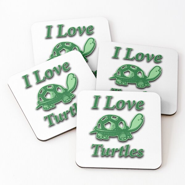 Item preview, I love turtles designed and sold by With My Hands By K.