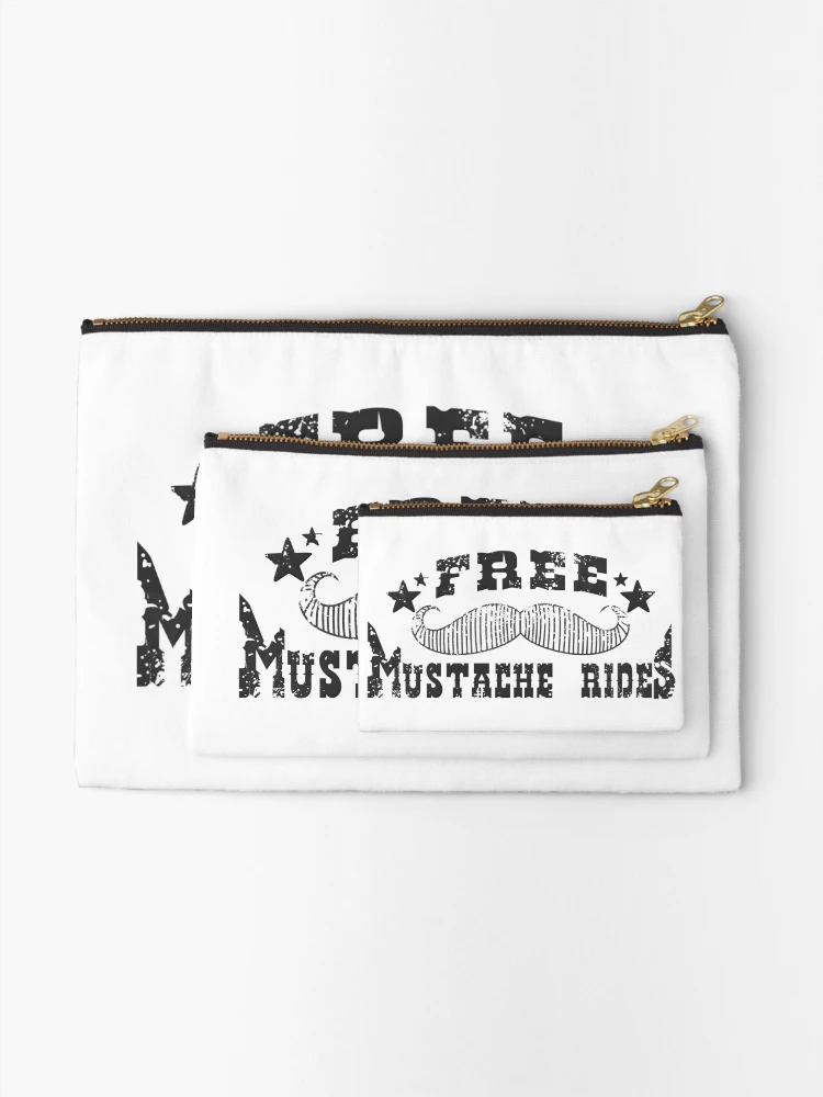Thumbnail 2 of 4, Zipper Pouch, Free Mustache Rides designed and sold by FatLadder.