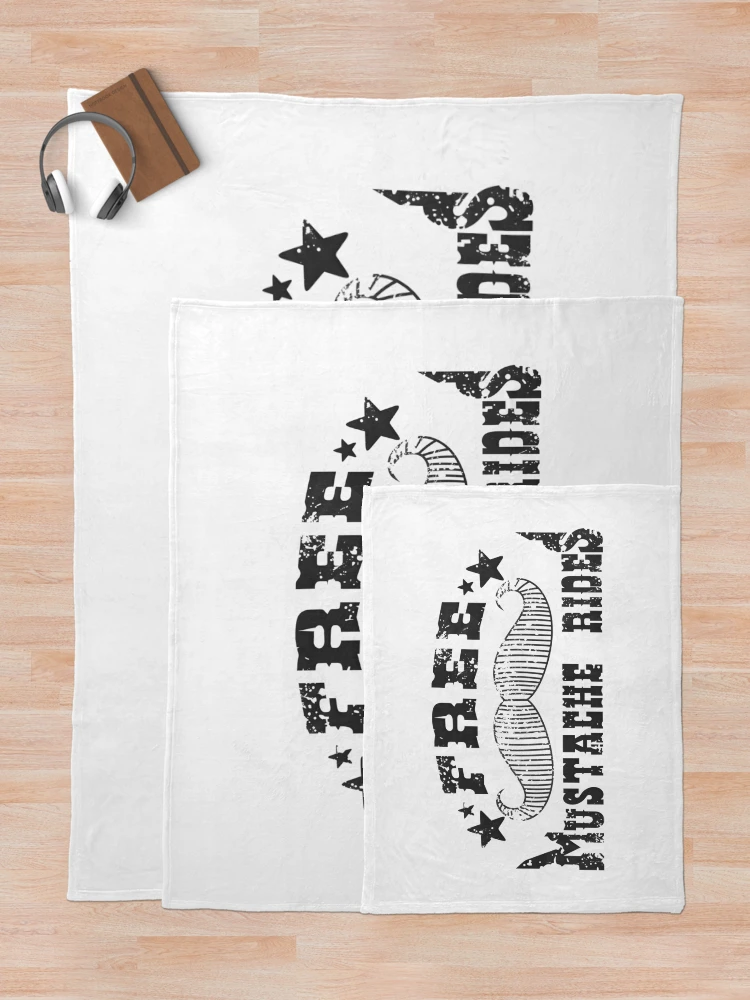Thumbnail 5 of 6, Throw Blanket, Free Mustache Rides designed and sold by FatLadder.