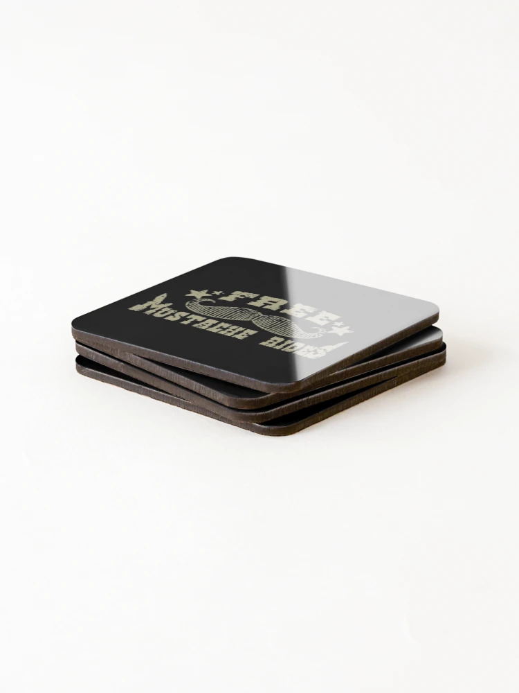 Thumbnail 4 of 5, Coasters (Set of 4), Free Mustache Rides designed and sold by FatLadder.