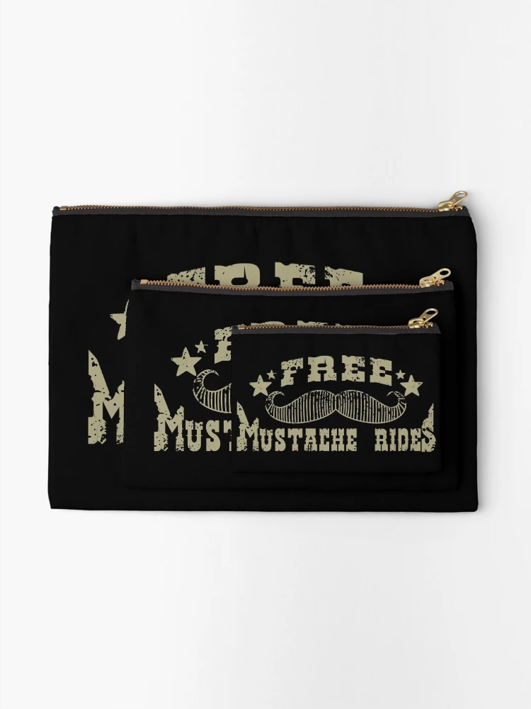 Thumbnail 2 of 4, Zipper Pouch, Free Mustache Rides designed and sold by FatLadder.