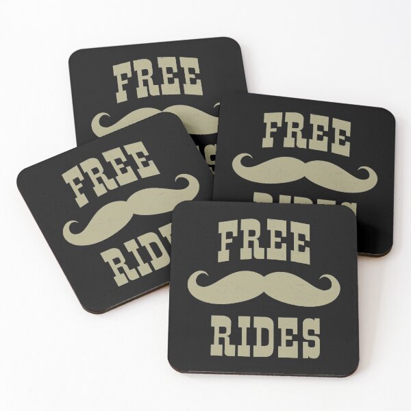 Item preview, Free Mustache Rides designed and sold by FatLadder.