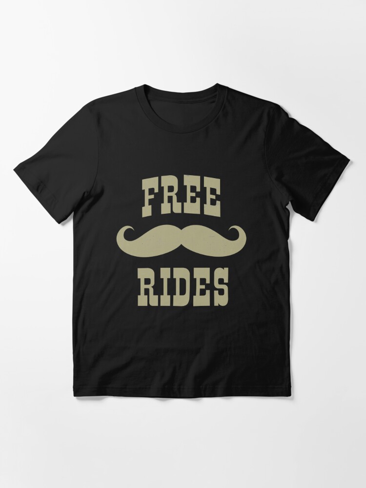 free mustache rides shirt