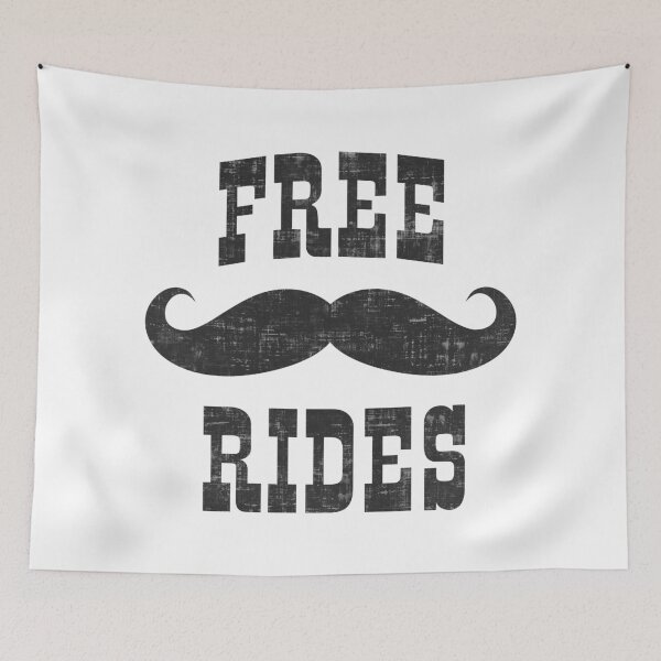 Item preview, Free Mustache Rides designed and sold by FatLadder.