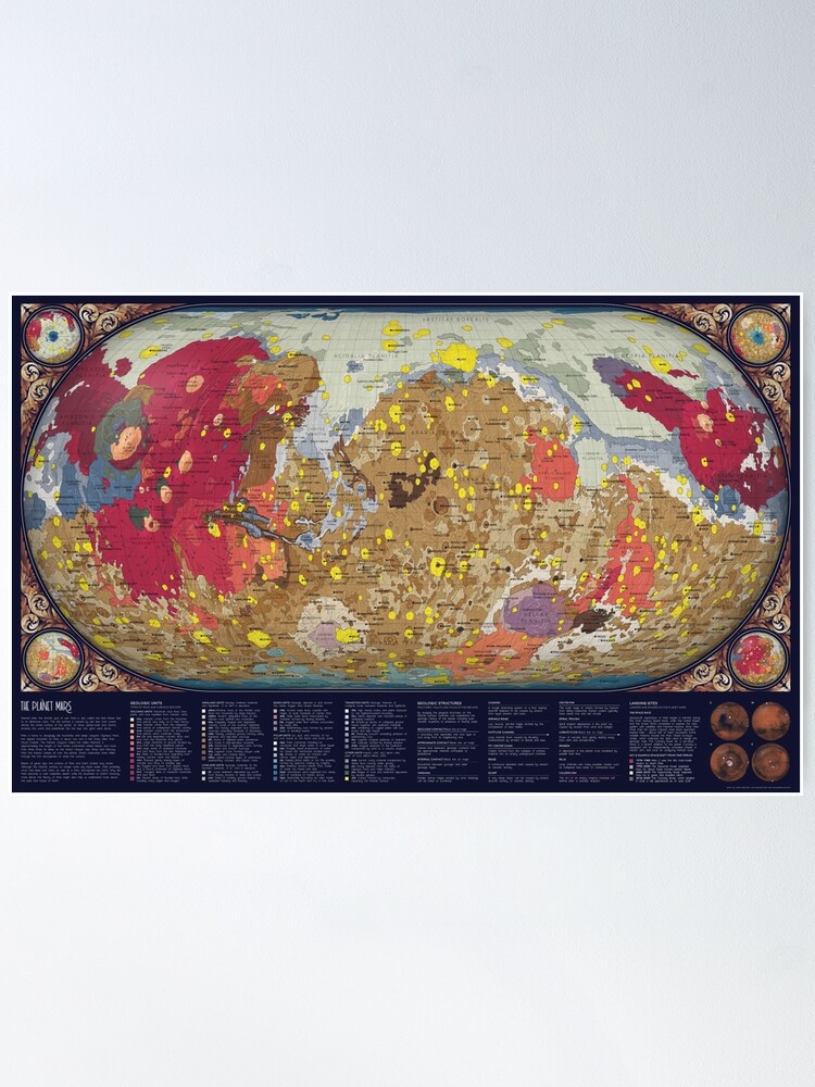 Alternate view of Geology of Mars Poster