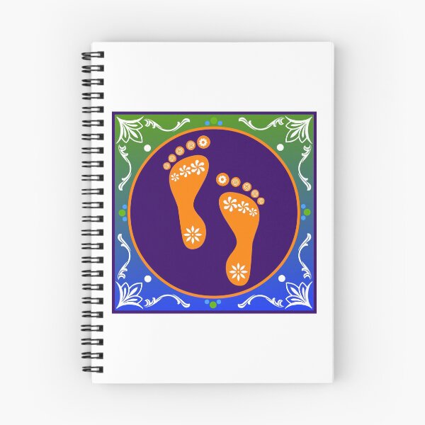 Item preview, Diwali Rangoli With Beautiful Footprint designed and sold by Oirabot.
