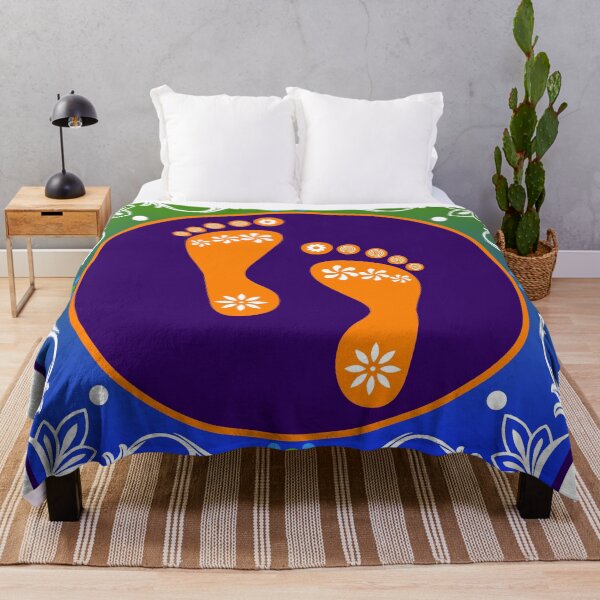 Item preview, Diwali Rangoli With Beautiful Footprint designed and sold by Oirabot.