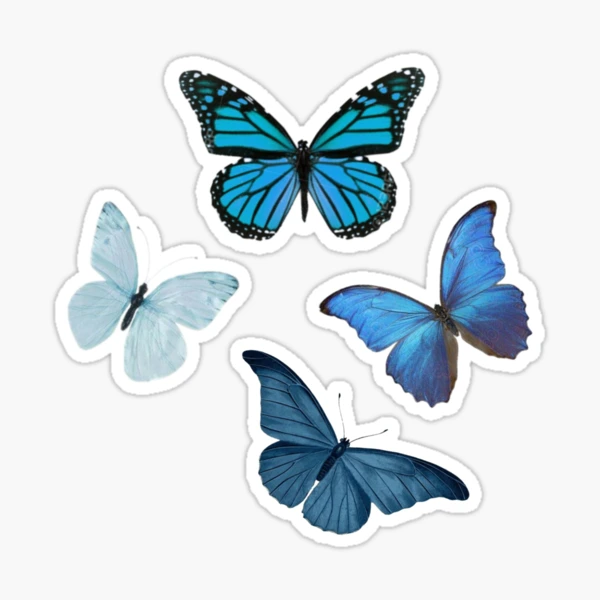 Blue Butterfly - stickers