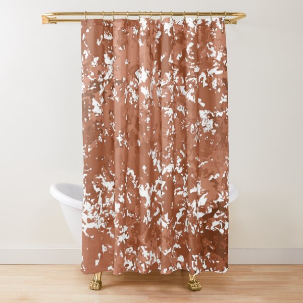 Beige, Brown and Black Abstract  Shower Curtain for Sale by deecdee