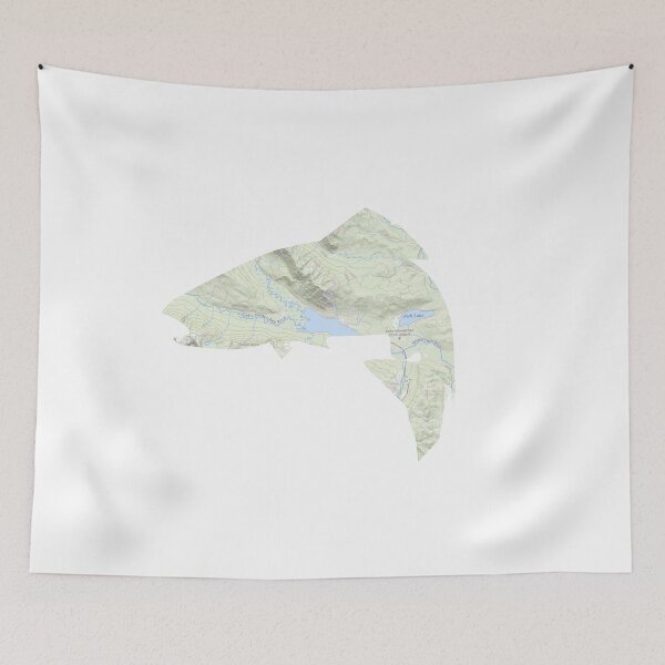 Item preview, Trout Topography Map designed and sold by Sourbraaten.
