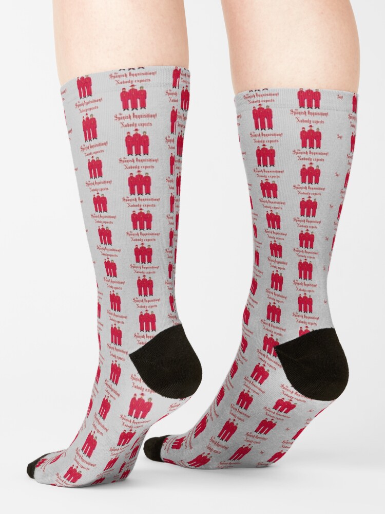 "Monty Python/Nobody expects the Spanish Inquisition!" Socks for Sale