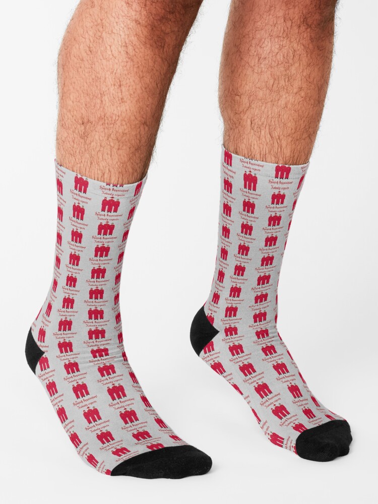 "Monty Python/Nobody expects the Spanish Inquisition!" Socks for Sale