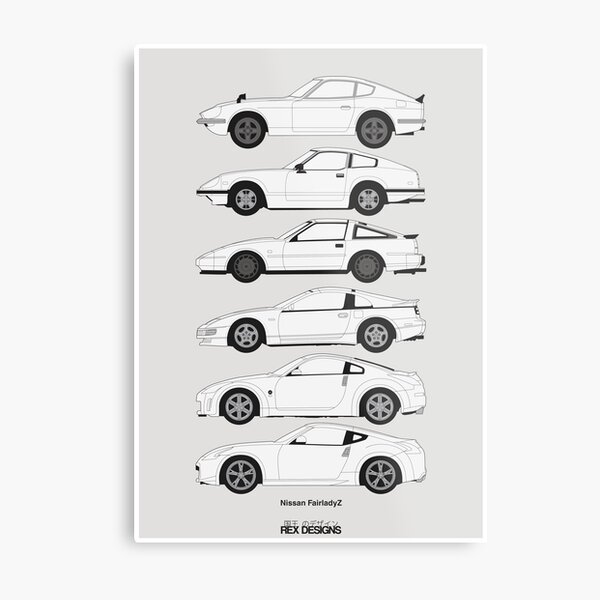 Nissan Fairlady Z History Metal Print