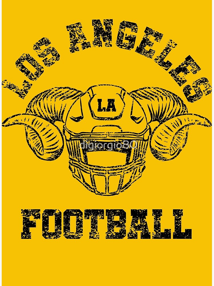 Los Angeles Rams Official NFL Football Team Logo and Wordmark Poster - –  Sports Poster Warehouse