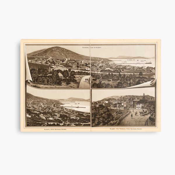 Western Australia general view of Albany State Library of Western Australia Metal Print