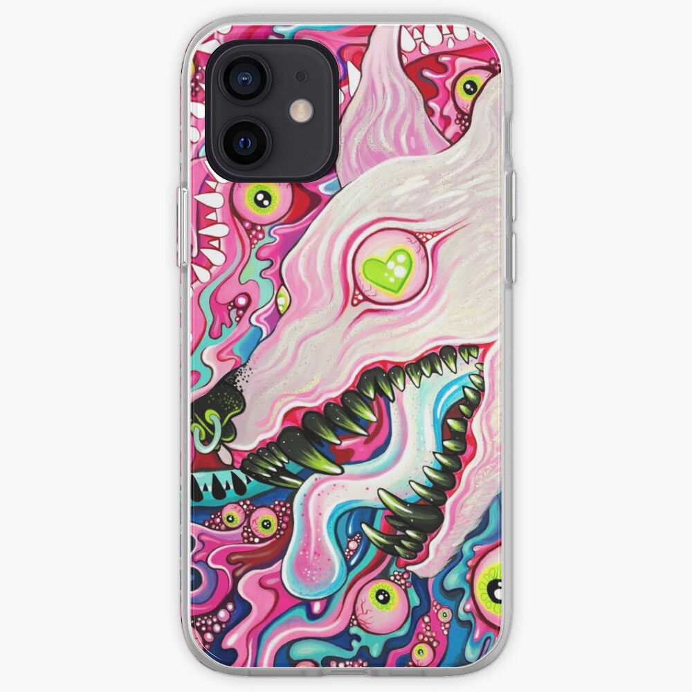 Glitterwolf Acrylic Painting iPhone Case & Cover