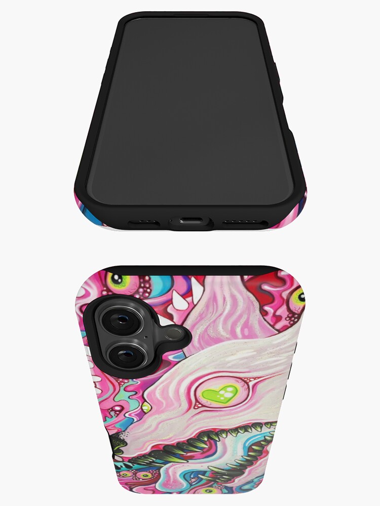 Thumbnail 3 of 4, iPhone Case, Glitterwolf Acrylic Painting designed and sold by cloudsover31.