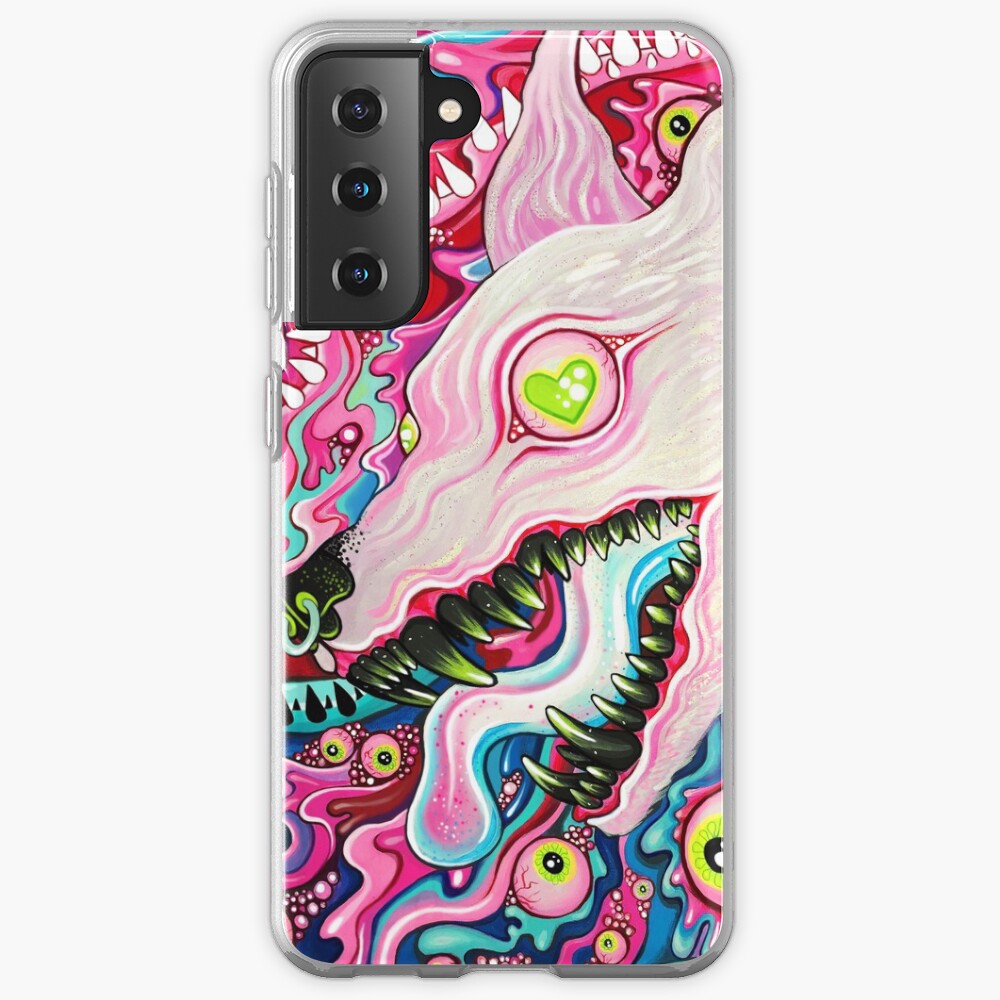 Glitterwolf Acrylic Painting Case & Skin for Samsung Galaxy