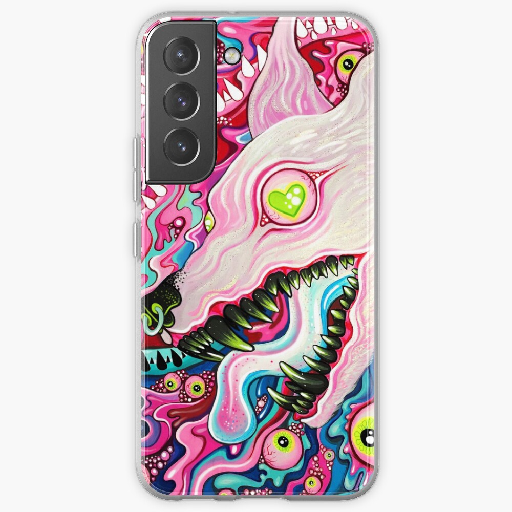 Glitterwolf Acrylic Painting Samsung Galaxy Phone Case
