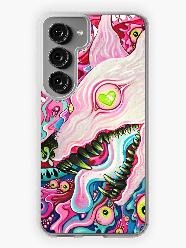 Thumbnail 1 of 4, Samsung Galaxy Phone Case, Glitterwolf Acrylic Painting designed and sold by Bethany  Dobson.
