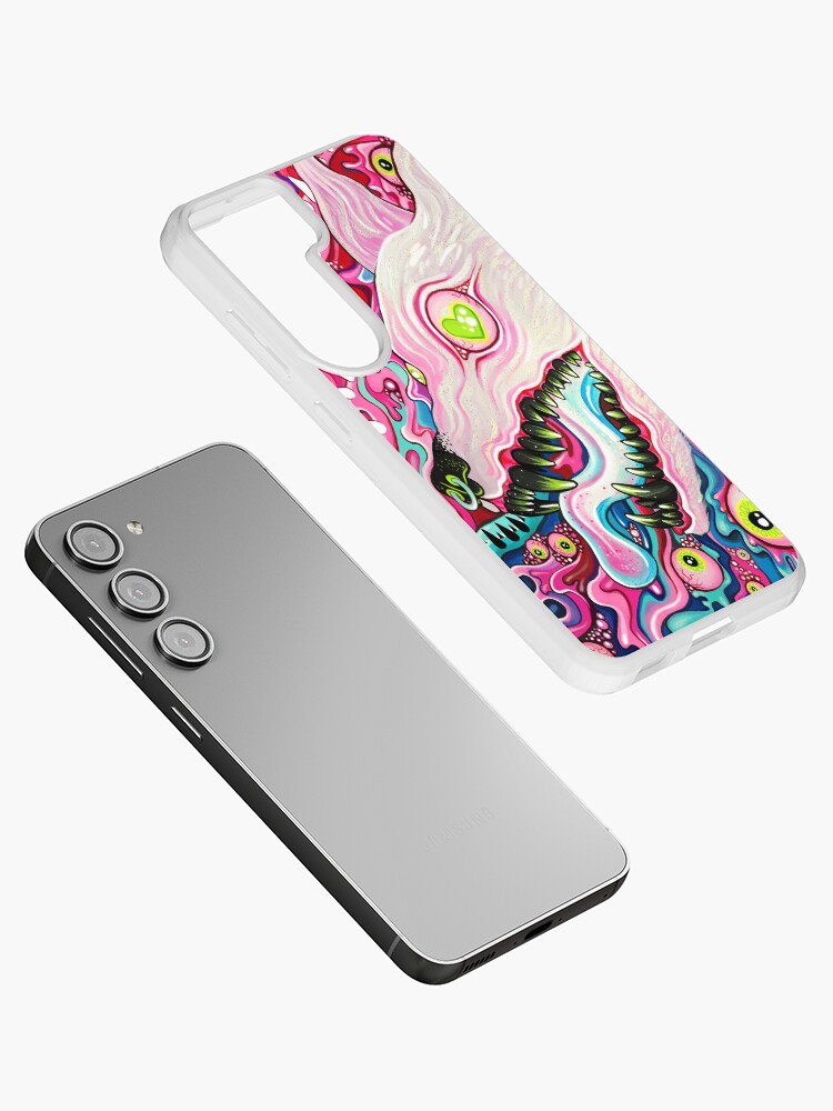 Thumbnail 2 of 4, Samsung Galaxy Phone Case, Glitterwolf Acrylic Painting designed and sold by Bethany Dobson.