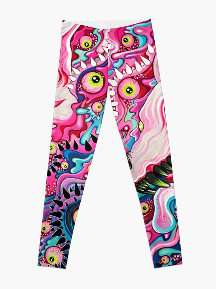 Alternate view of Glitterwolf Acrylic Painting Leggings