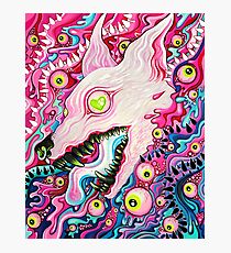 Glitterwolf Acrylic Painting Photographic Print