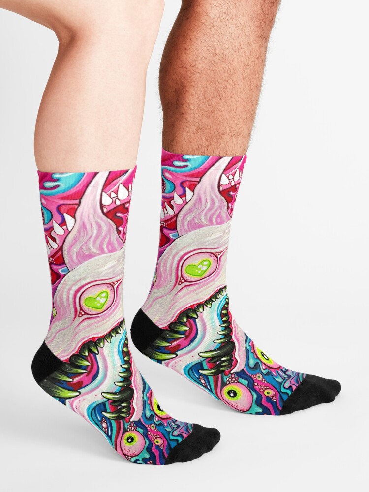 Alternate view of Glitterwolf Acrylic Painting Socks