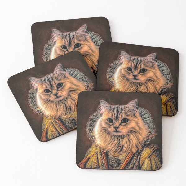 Item preview, Kitty cat pet classic royal oil painting designed and sold by Art by Lilia.