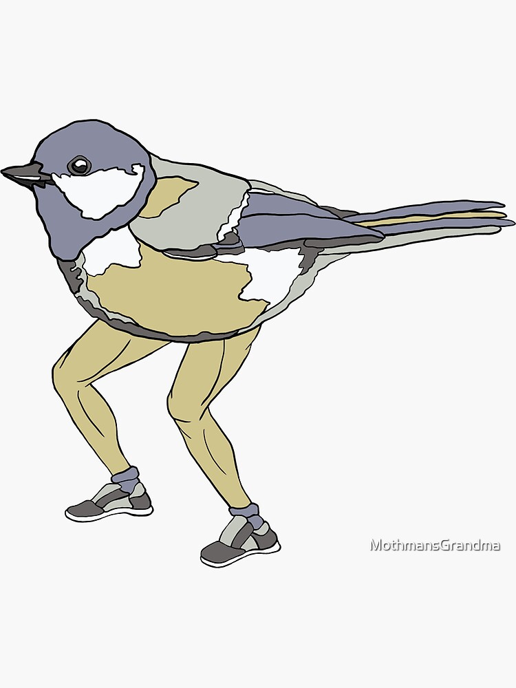 Power bird. Stickers for Legs.