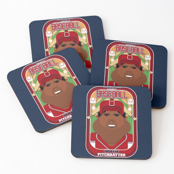 Item preview, Baseball Red Blue White - Rhubarb Pitchbatter - Hayes version designed and sold by boxedspaper.