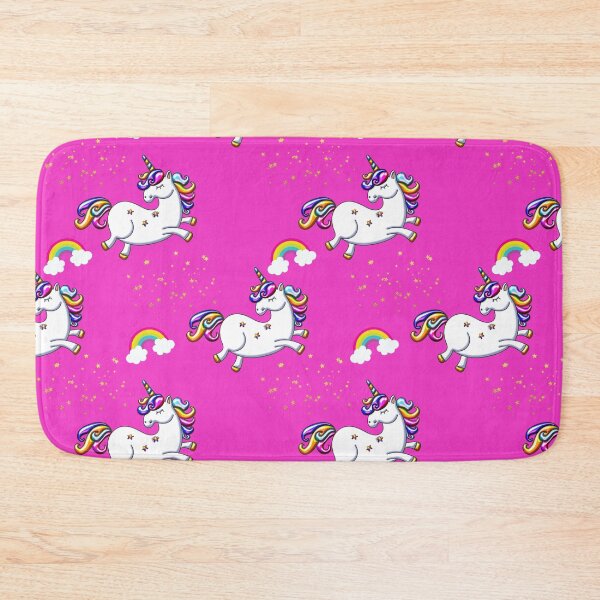 Item preview, Leaping Unicorns and Rainbows on Pink designed and sold by GraphicAllusion.