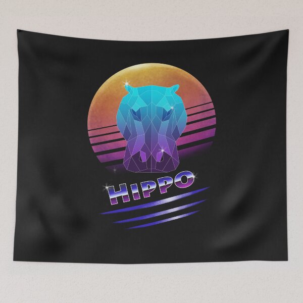 Item preview, 80s Retro Hippo designed and sold by yajyolid.