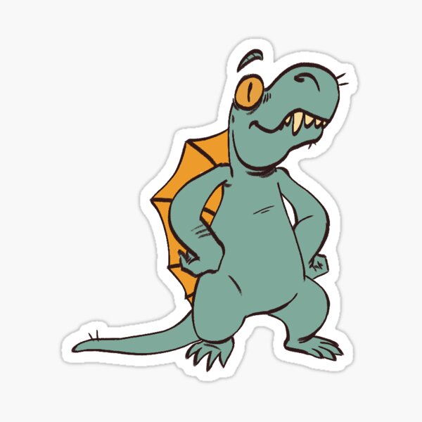 Cartoon Dimetrodon Sticker