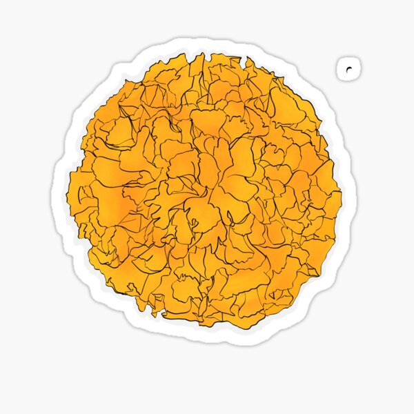 Marigold Flower Stickers for Sale | Redbubble