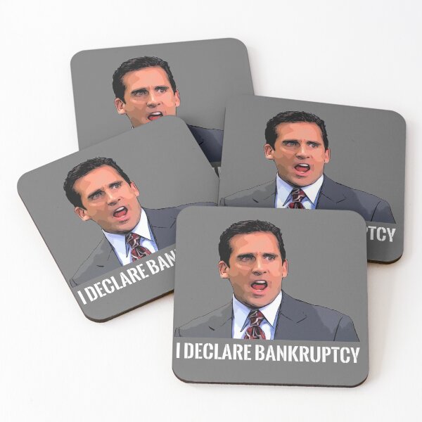 Item preview, Michael Scott I Declare Bankruptcy The Office designed and sold by PaintEtchDesign.