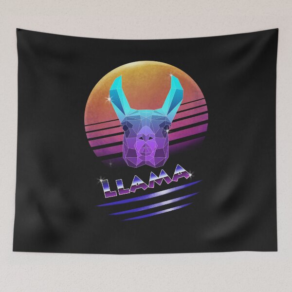 Item preview, 80s Retro Llama designed and sold by yajyolid.