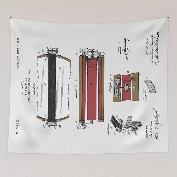 Item preview, Snare Drum Patent - Colour designed and sold by FinlayMcNevin.