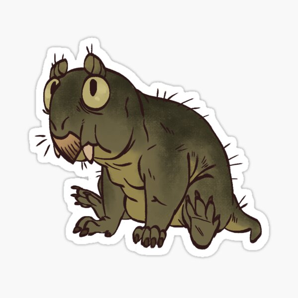 Cartoon Lystrosaurus Sticker