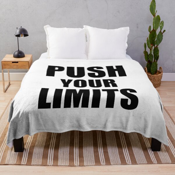 Item preview, Push Your Limits - Gym Quote designed and sold by maniacfitness.
