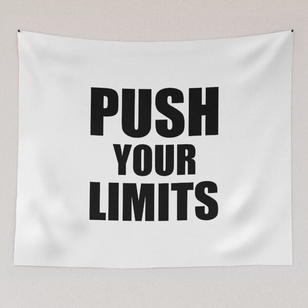 Item preview, Push Your Limits - Gym Quote designed and sold by maniacfitness.