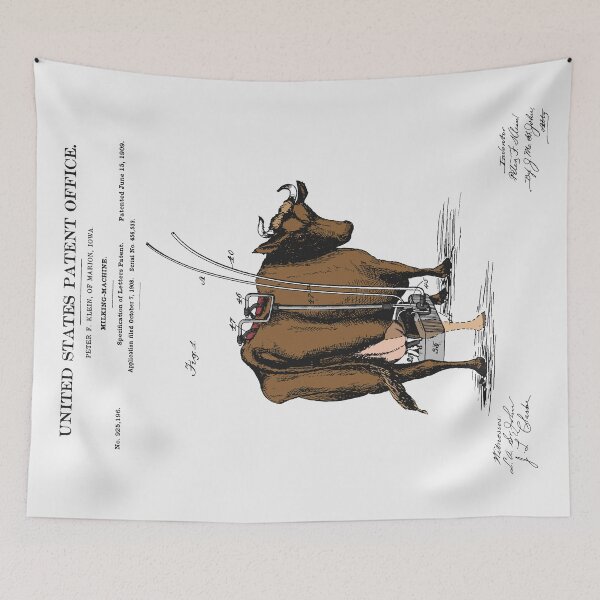 Item preview, Milking Machine Patent designed and sold by FinlayMcNevin.