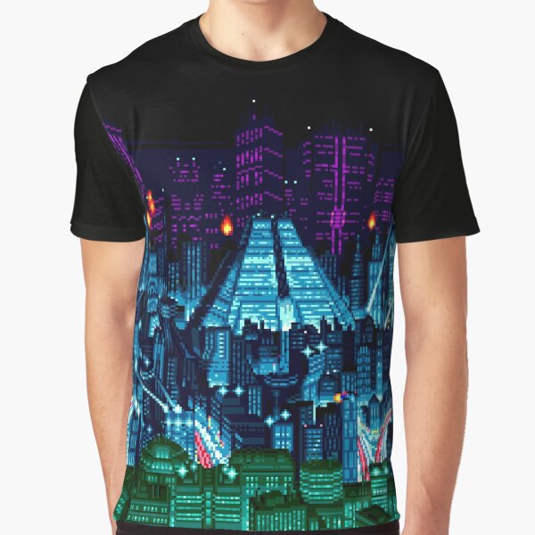 Vista previa del artículo con la obra «Neo Kobe Skyline (Snatcher, SEGA CD)», diseñado y vendido por GlitchMaster7.