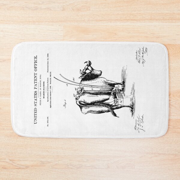 Item preview, Milking Machine Patent - Black designed and sold by FinlayMcNevin.